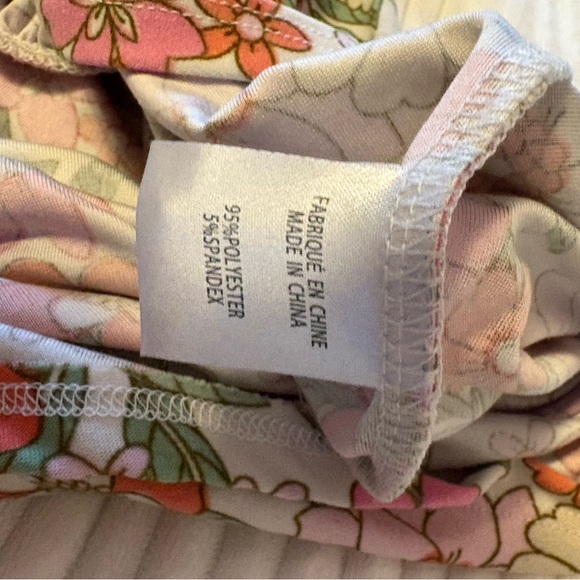 Floral Women's Dress with Pink and Green Accents Size 1x Plus Size - Picture 6 of 6